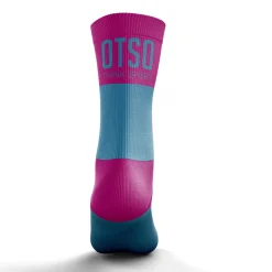 Cheap OTSO Calcetines Running Medio Altos - Azul y Rosa