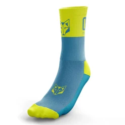 Cheap OTSO Calcetines Running Medio Altos - Azul y Amarillo