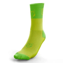Store OTSO Calcetines Running Medio Altos - Amarillo y Verde