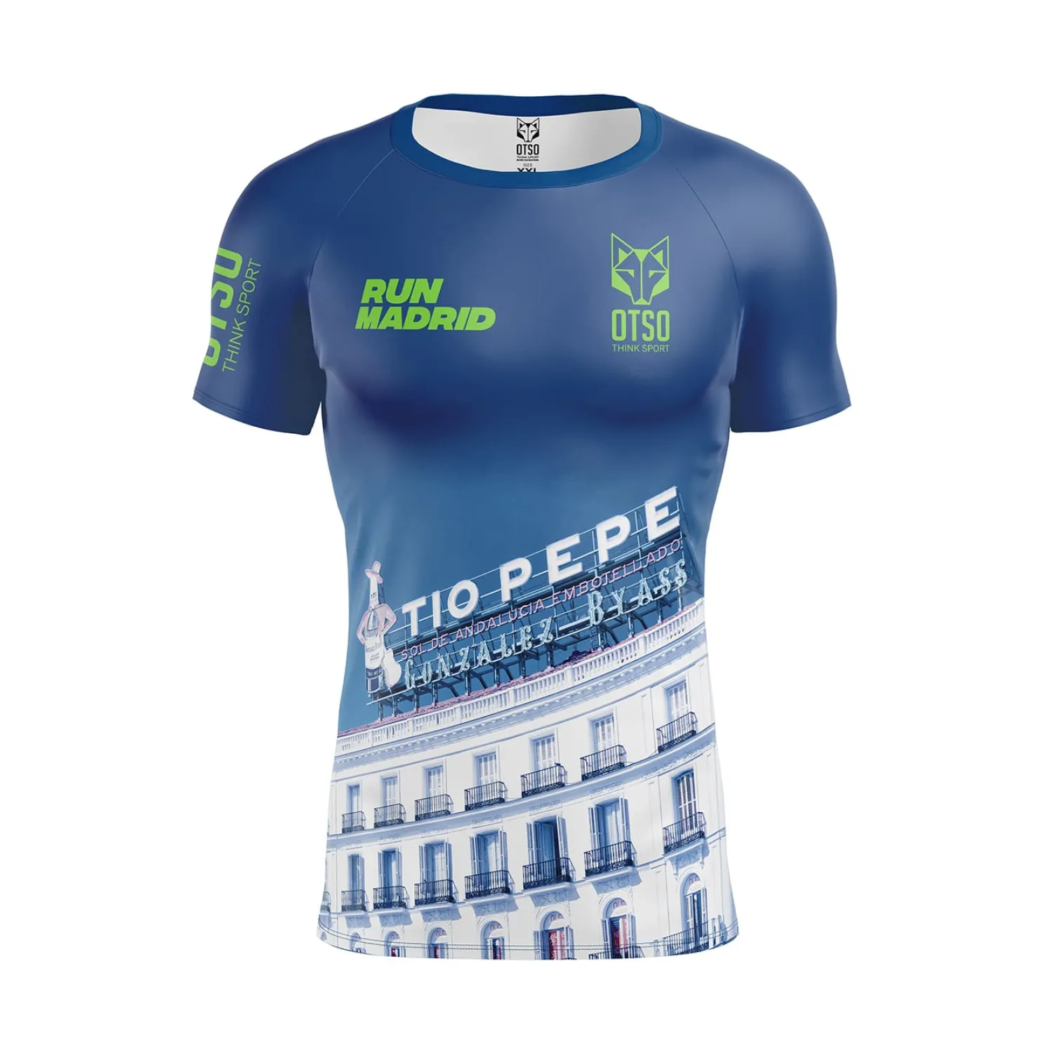 New OTSO Camiseta Técnica Running Hombre Manga Corta - Run Madrid Tio Pepe