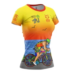 Clearance OTSO Camiseta Técnica Running Hombre Manga Corta - Auroras Boreales