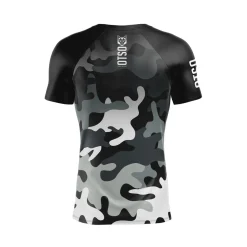 Fashion OTSO Camiseta Técnica Running Hombre Manga Corta - Grey Camo