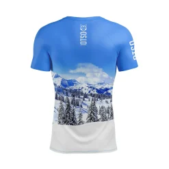 Clearance OTSO Camiseta Técnica Running Hombre Manga Corta - Snow Forest