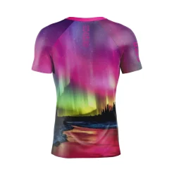 Online OTSO Camiseta Técnica Running Hombre Manga Corta - Auroras Boreales