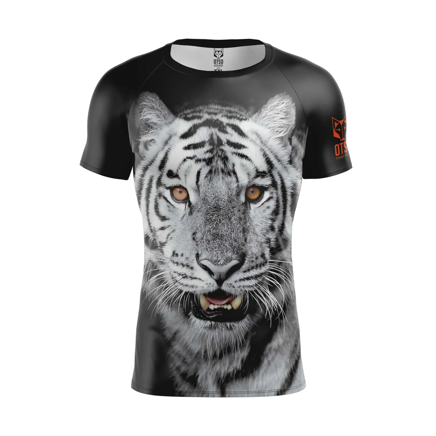 Clearance OTSO Camiseta Técnica Running Hombre Manga Corta - Tiger