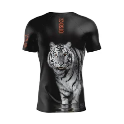Clearance OTSO Camiseta Técnica Running Hombre Manga Corta - Tiger