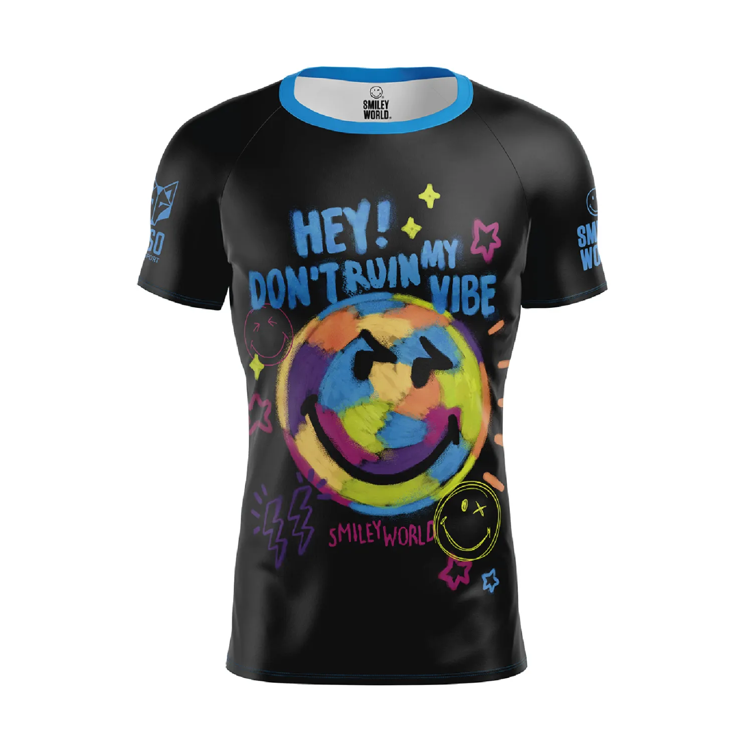Online OTSO Camiseta Técnica Running Hombre Manga Corta - Smiley Festival