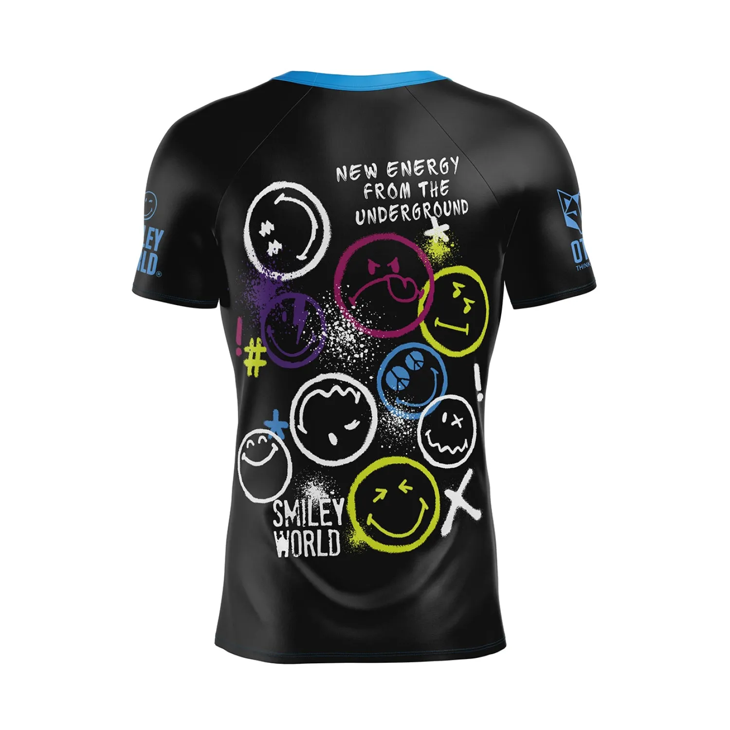 Online OTSO Camiseta Técnica Running Hombre Manga Corta - Smiley Festival