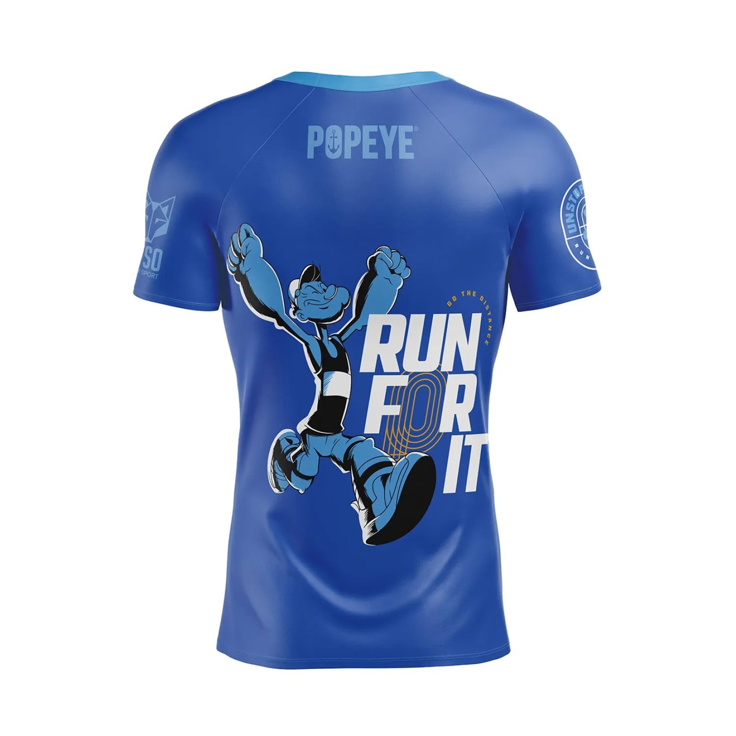 Cheap OTSO Camiseta Técnica Running Hombre Manga Corta - Blue Camo