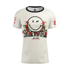 Best OTSO Camiseta Técnica Running Hombre Manga Corta - Smiley Vintage