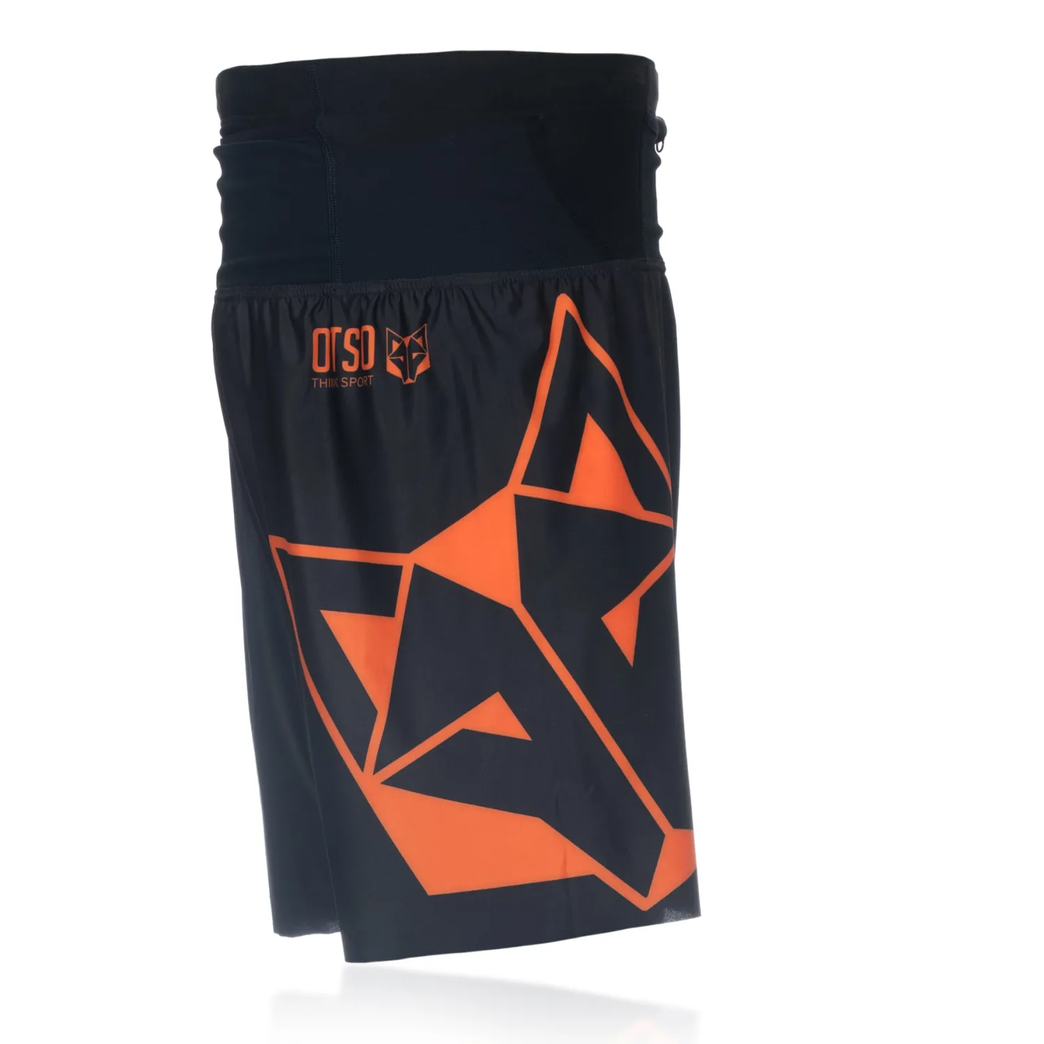 Cheap OTSO Pantalón corto - Black & Orange