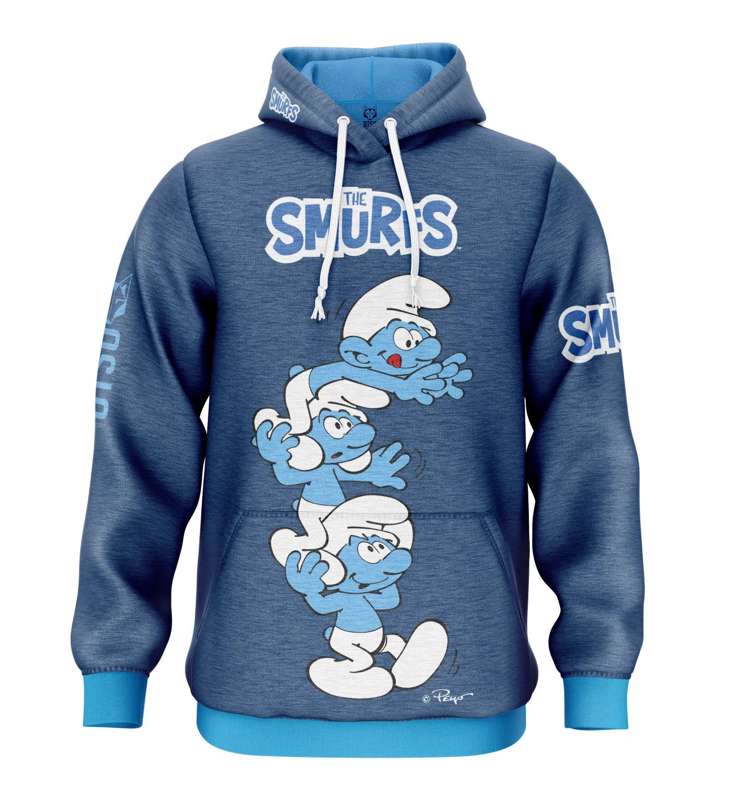Online OTSO Sudadera - Smurf Tower