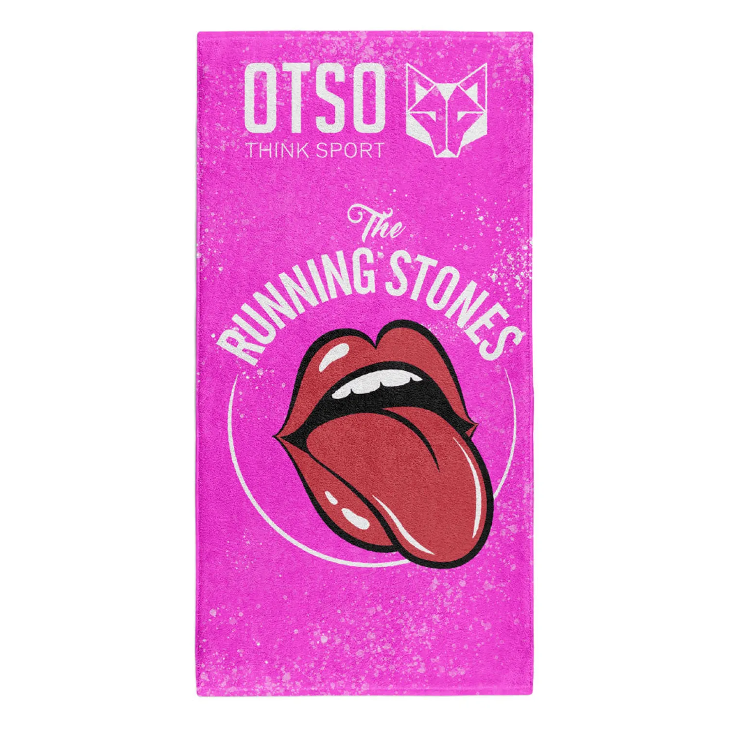 Online OTSO Toalla de microfibra - Running Stones Pink