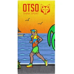 Clearance OTSO Toalla de microfibra - Time To Tri Run Mujer
