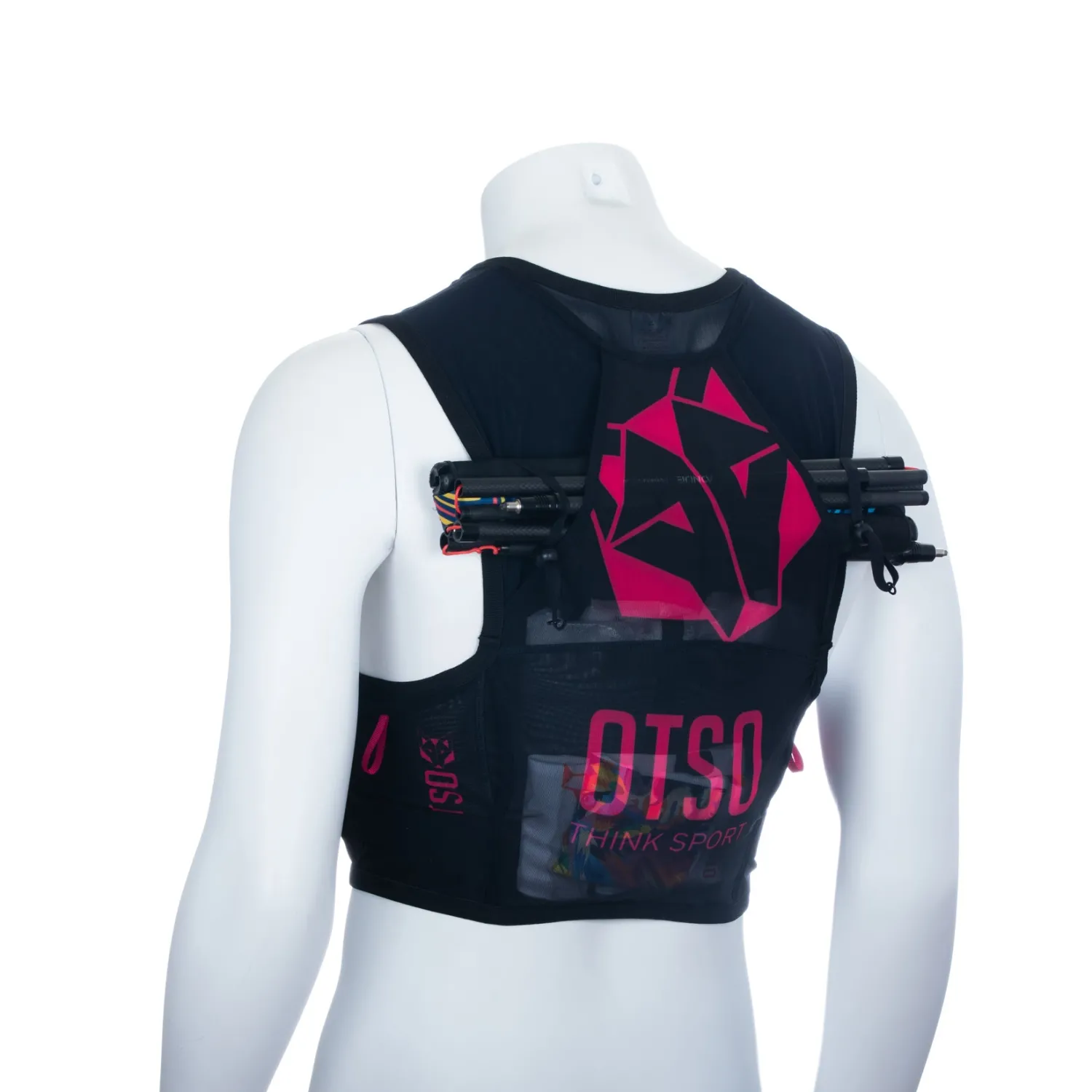Online OTSO Trail running backpack - Black & Pink