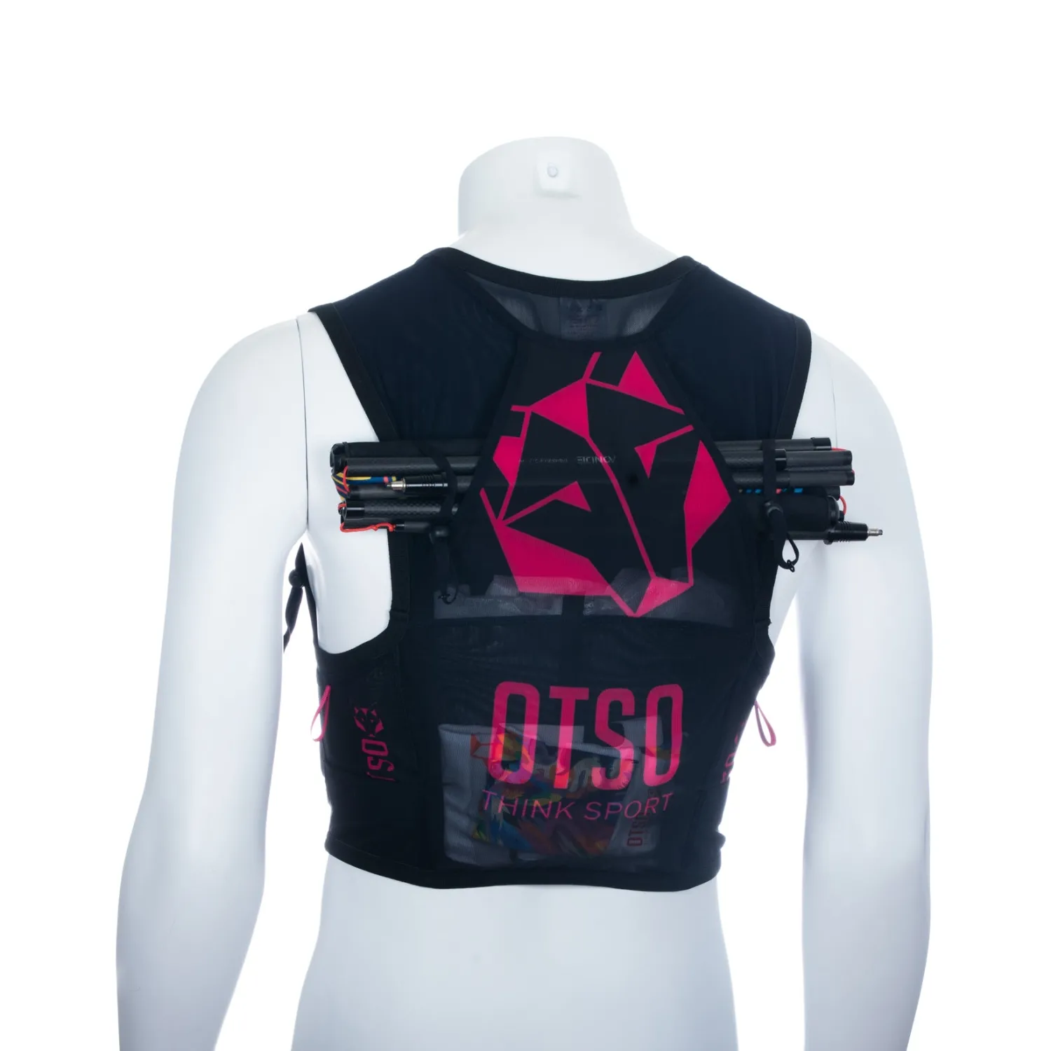 Online OTSO Trail running backpack - Black & Pink