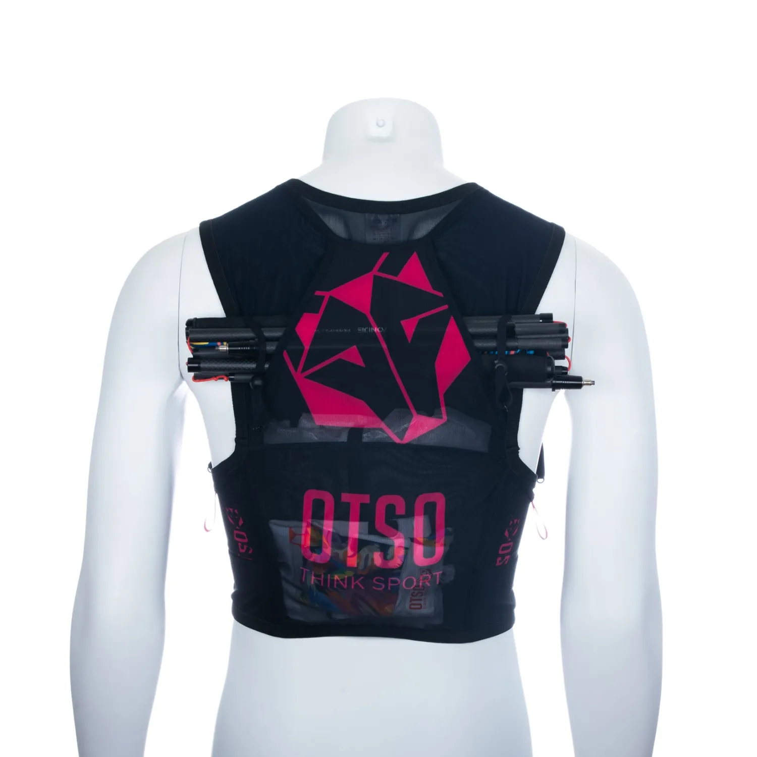 Online OTSO Trail running backpack - Black & Pink