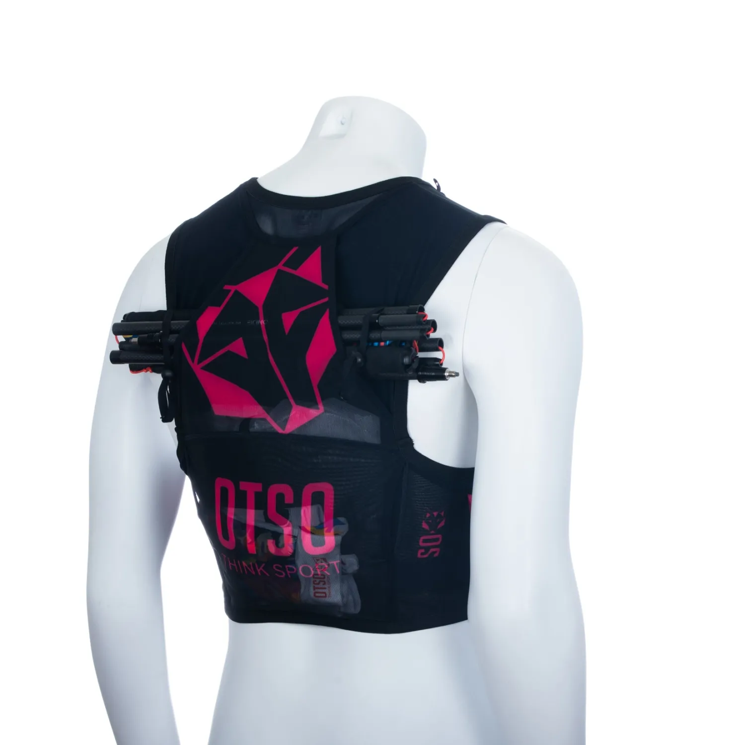 Online OTSO Trail running backpack - Black & Pink