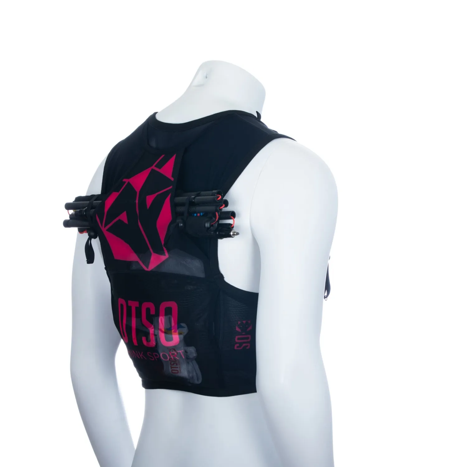 Online OTSO Trail running backpack - Black & Pink