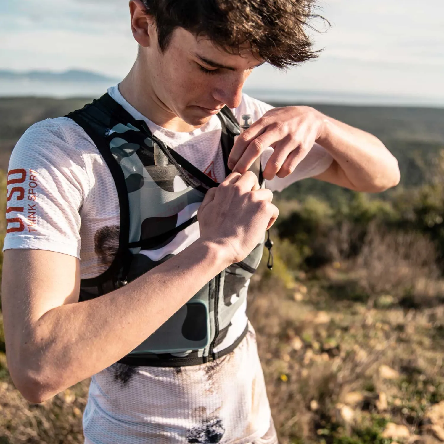 Clearance OTSO Trail running backpack - Camo Grey