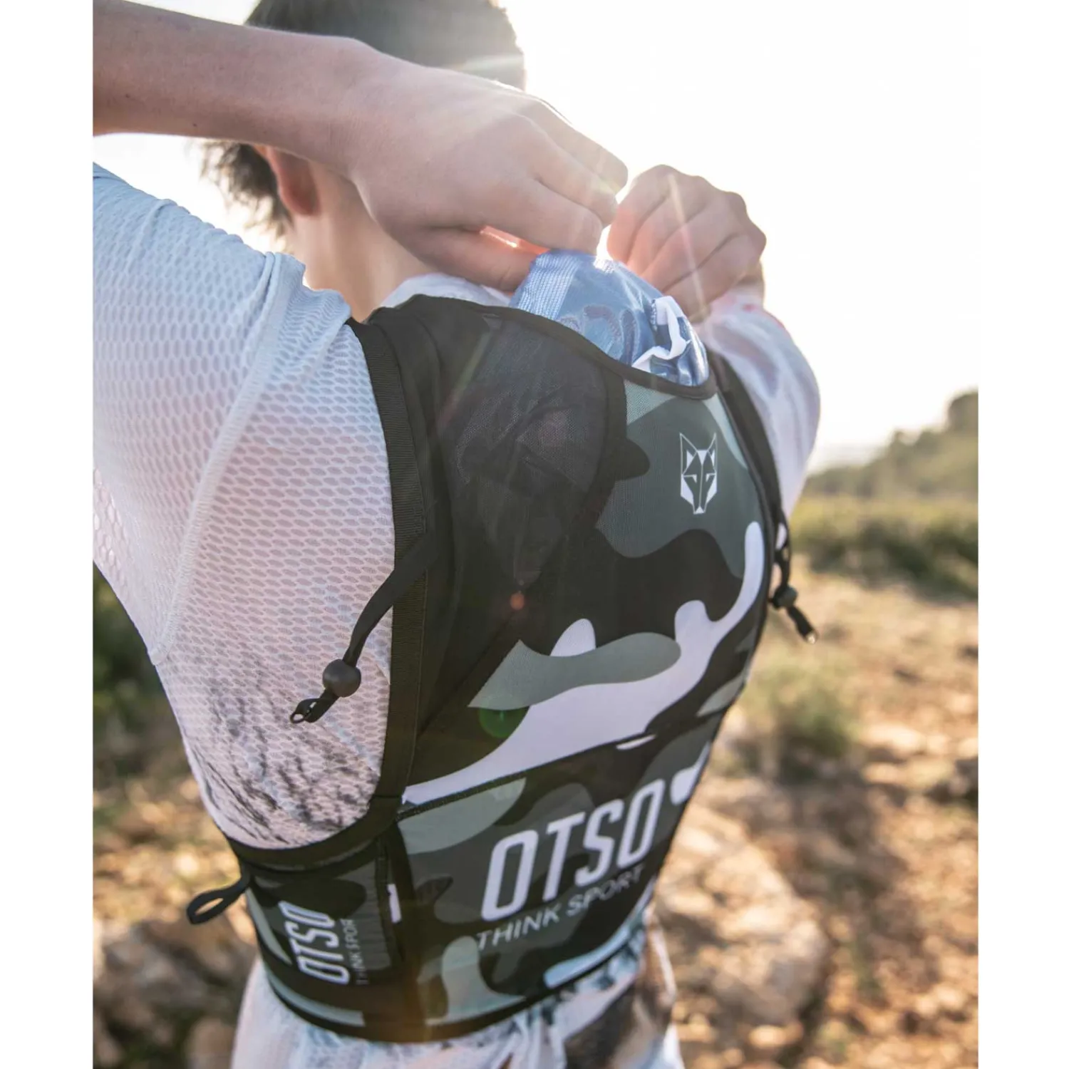 Clearance OTSO Trail running backpack - Camo Grey
