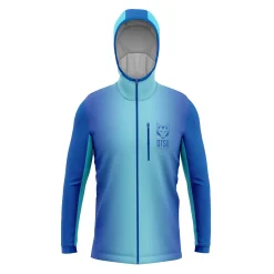 Flash Sale OTSO Unisex sport hoodie - Electric Blue & Light Blue