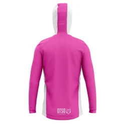 Sale OTSO Unisex sport hoodie - Fluo Pink & White