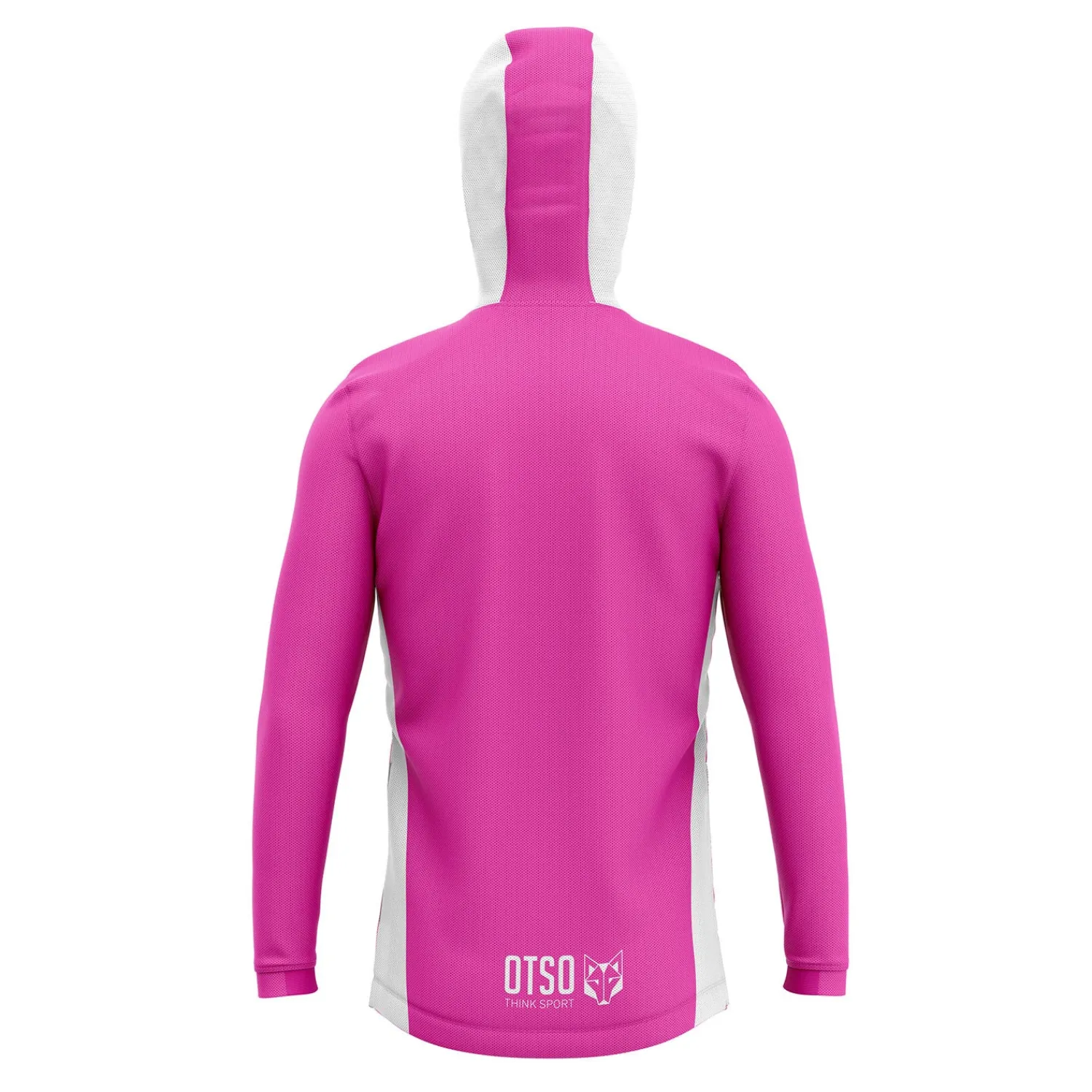 Sale OTSO Unisex sport hoodie - Fluo Pink & White