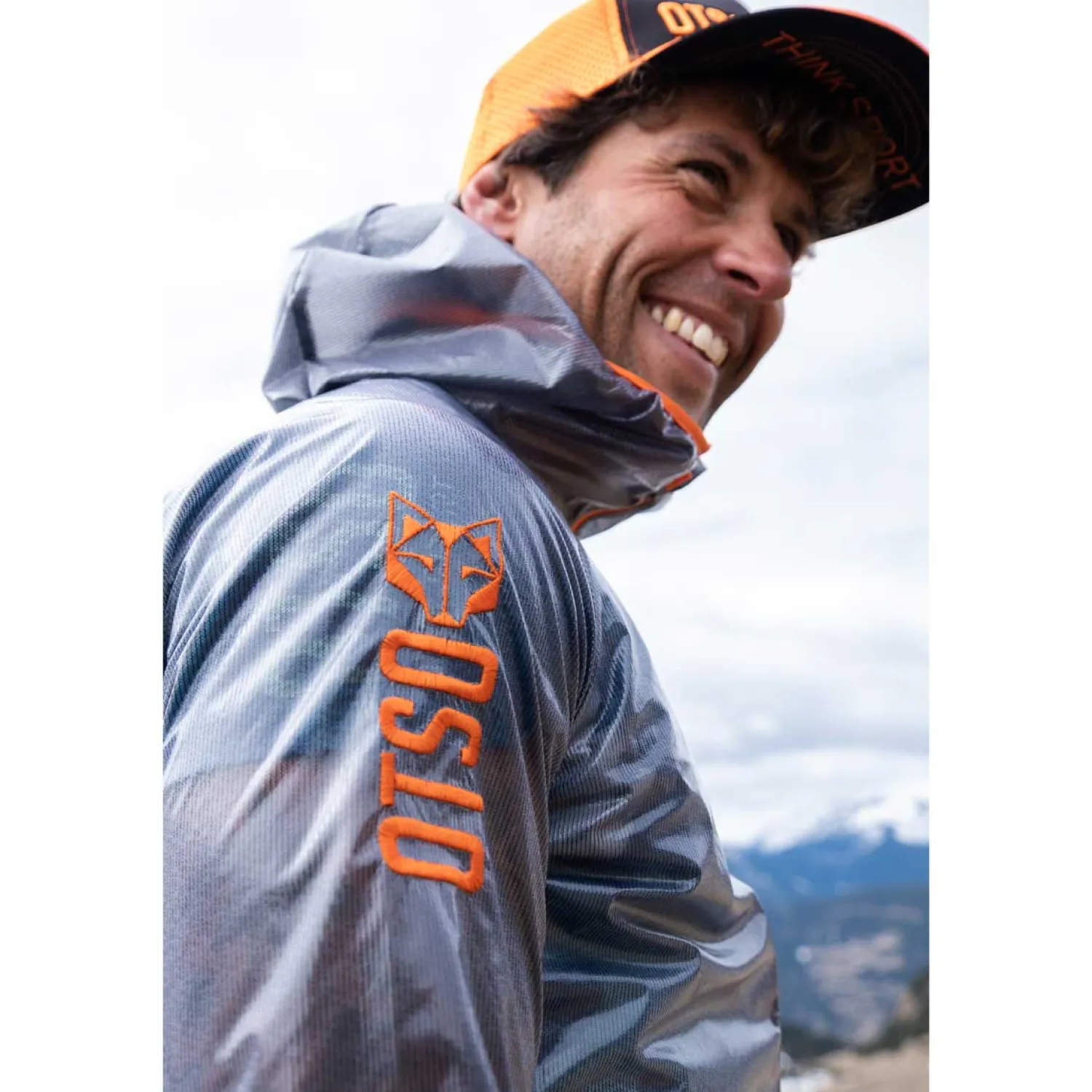 Cheap OTSO Waterproof Jacket - Black & Fluo Orange