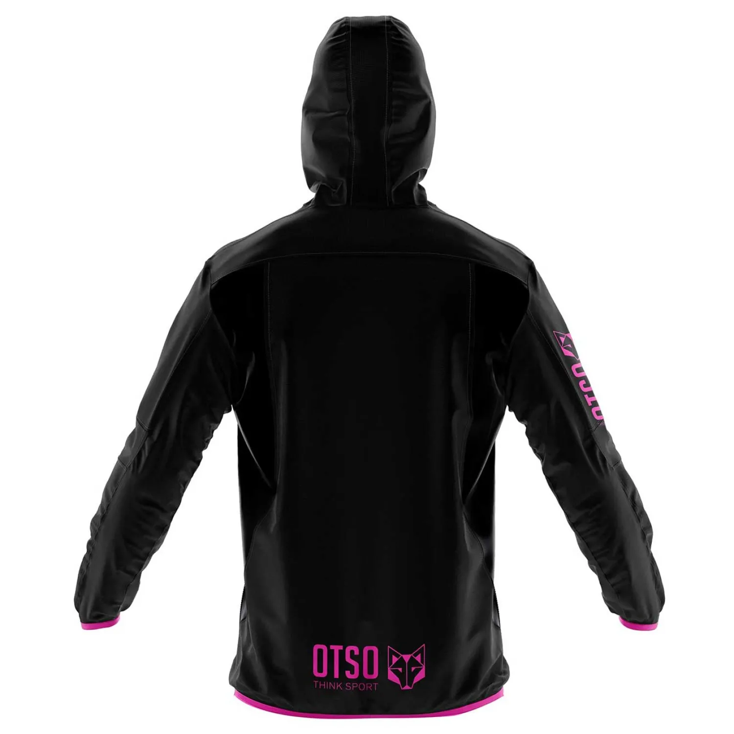 Discount OTSO Waterproof Jacket - Black & Fluo Pink