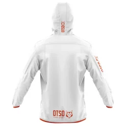 Fashion OTSO Waterproof Jacket - White & Fluo Orange