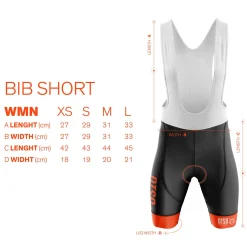 Cheap OTSO WOMEN'S CYCLING BIB SHORT STRIPES SILVER GREY