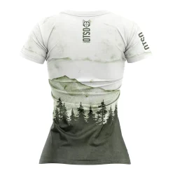 Fashion OTSO Women's Short Sleeve Shirt Green Forest -