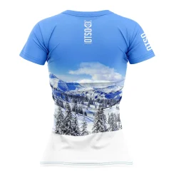 Store OTSO Women's Short Sleeve Shirt Snow Forest -