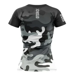 Flash Sale OTSO Women's Short Sleeve Shirt Camo Blue -