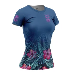 Flash Sale OTSO Women's Short Sleeve Shirt Tropical Dark -