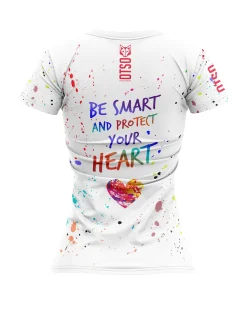 Fashion OTSO Women's Short Sleeve Shirt Be Smart and Protect your Heart -