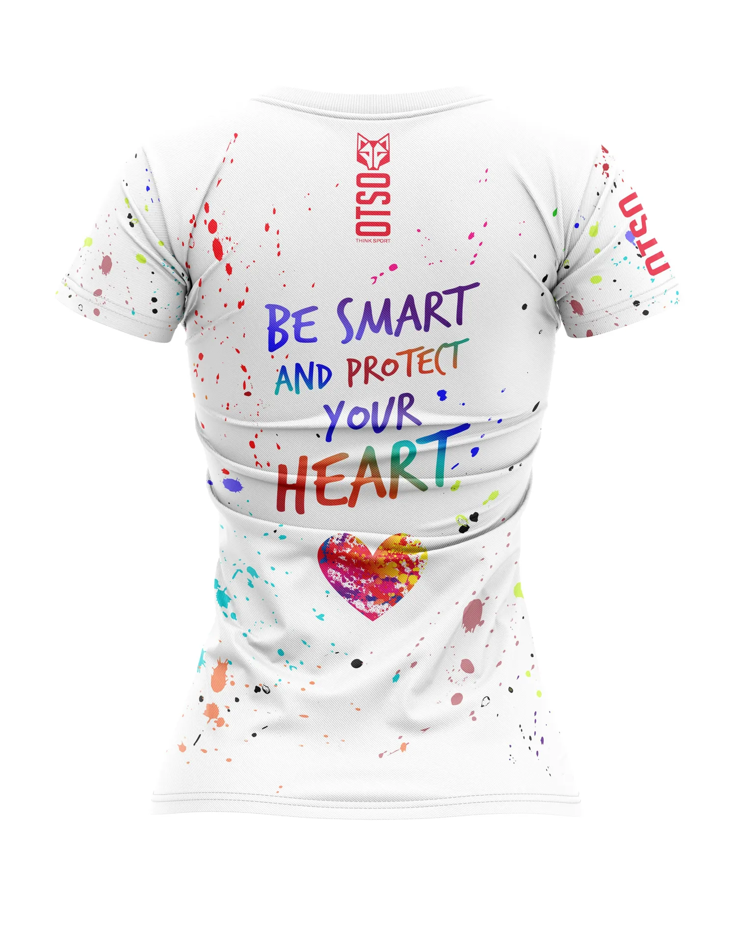 Fashion OTSO Women's Short Sleeve Shirt Be Smart and Protect your Heart -