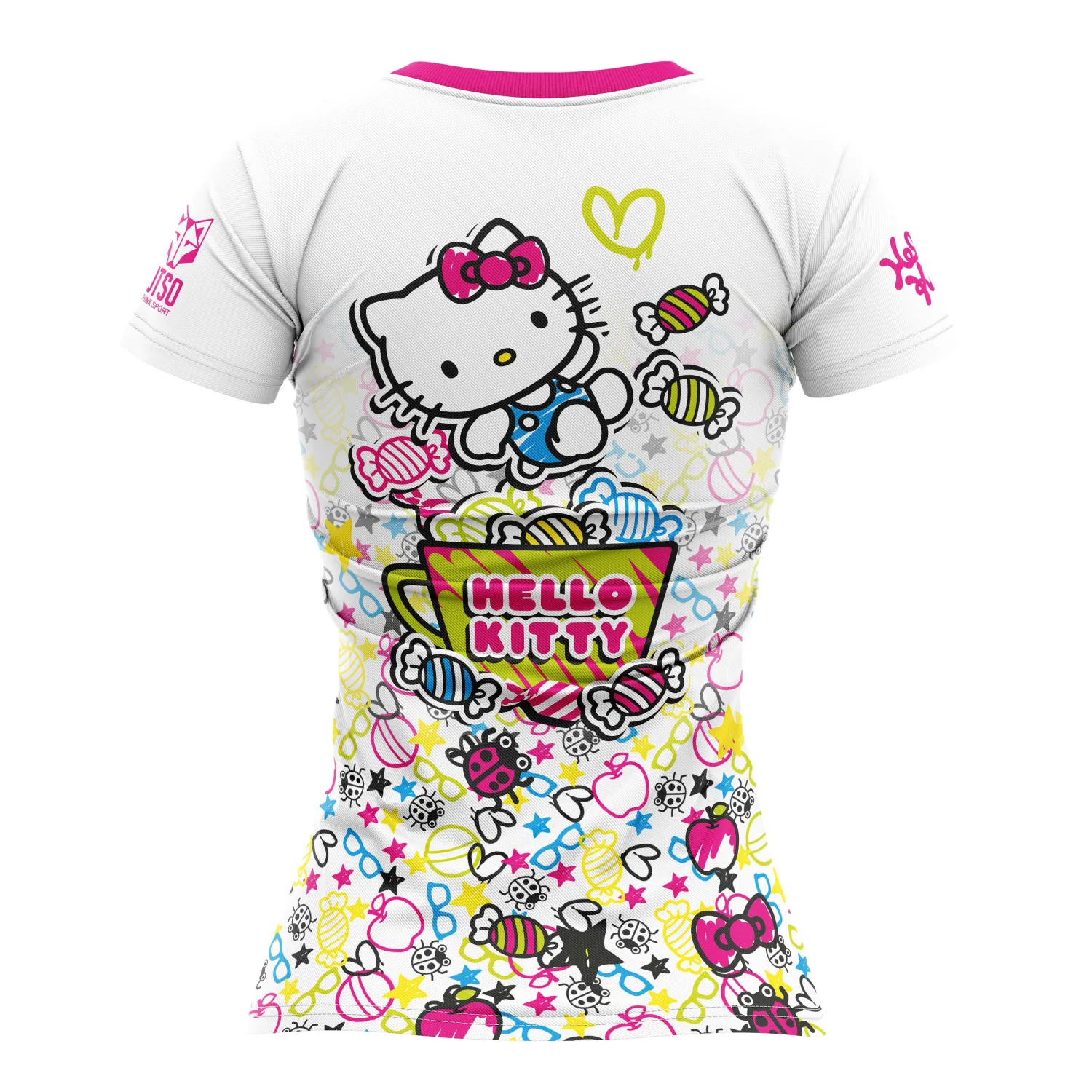 Hot OTSO Women's Short Sleeve Shirt Hello Kitty Sweet -