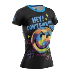 Flash Sale OTSO Women's Short Sleeve Shirt Smiley Festival -