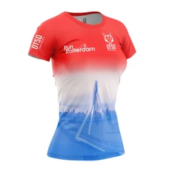 Fashion OTSO Women's Short Sleeve Shirt Run Rotterdam -