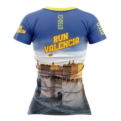 Clearance OTSO Women's Short Sleeve Shirt Run Barcelona -