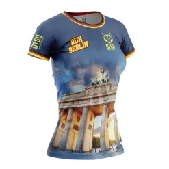 New OTSO Women's Short Sleeve Shirt Run Barcelona -