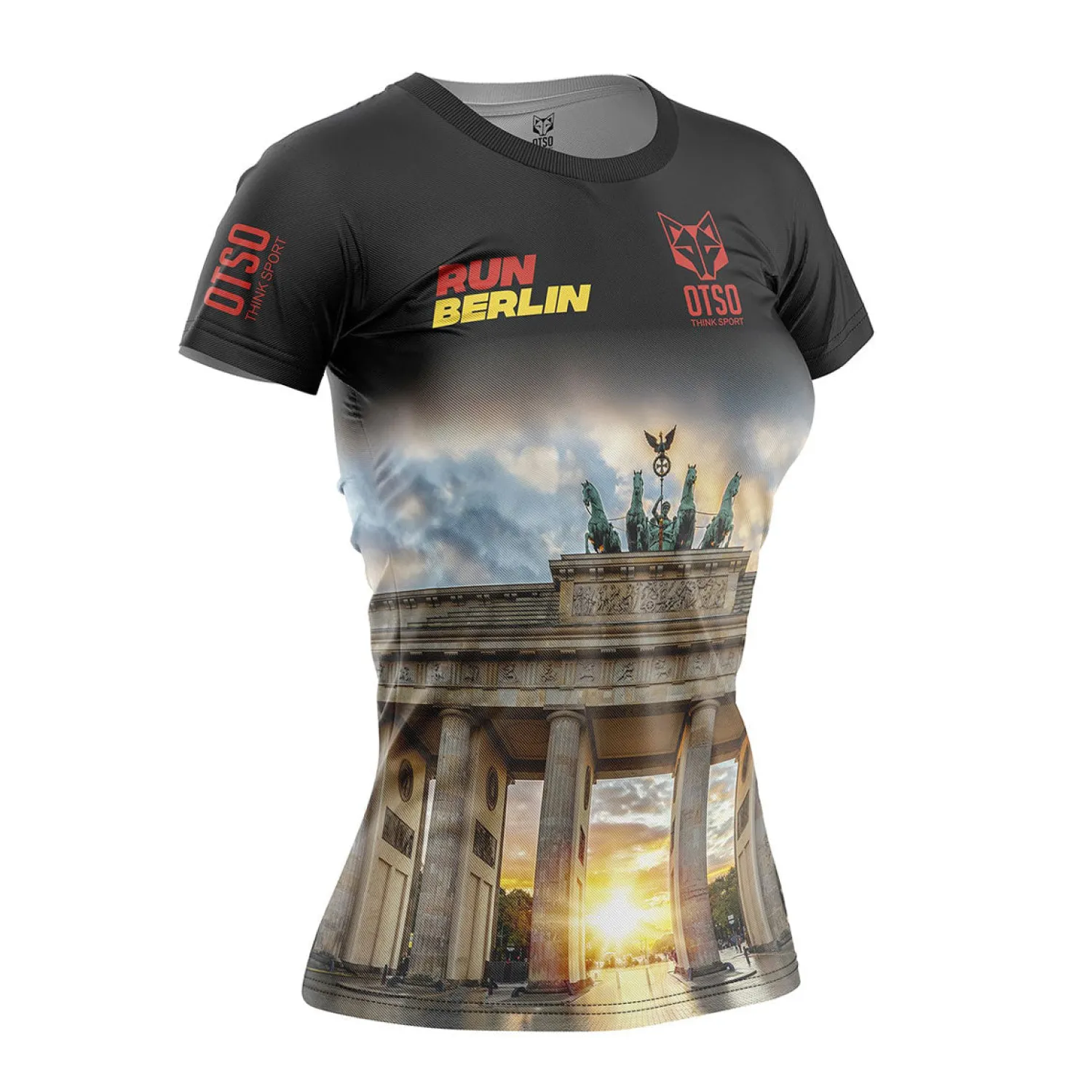 Outlet OTSO Women's Short Sleeve Shirt Run Berlin -