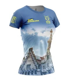 Best Sale OTSO Women's Short Sleeve Shirt Run Barcelona -